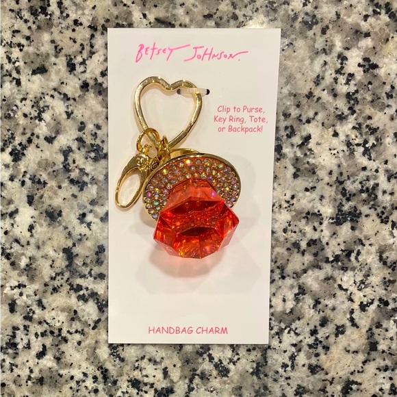 Betsey Johnson Ring Pop Bag Charm - Picture 1 of 5